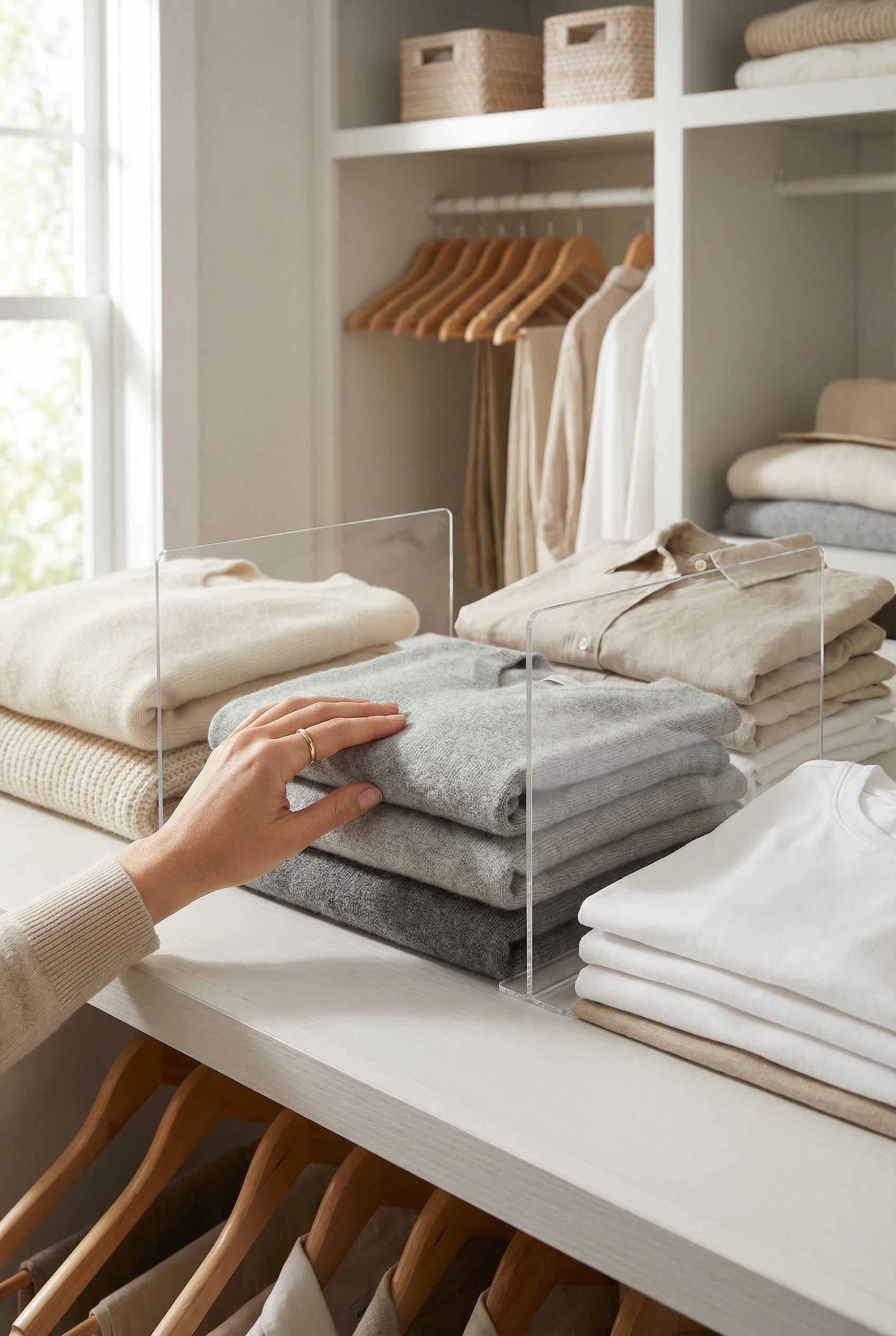 Clear Acrylic Shelf Dividers